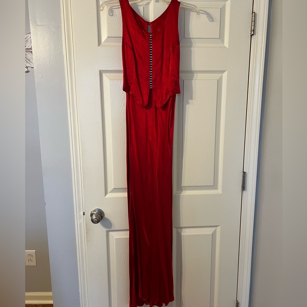 Red Vintage Maxi Dress